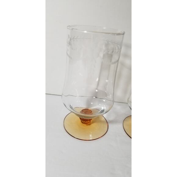 Two Fostoria Gazebo Rust Iced Tea Glasses (4.1217) - Picture 11 of 11